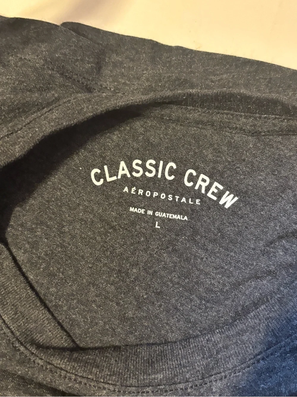 Aeropostale Charcoal Tee with Rainbow Aero Script